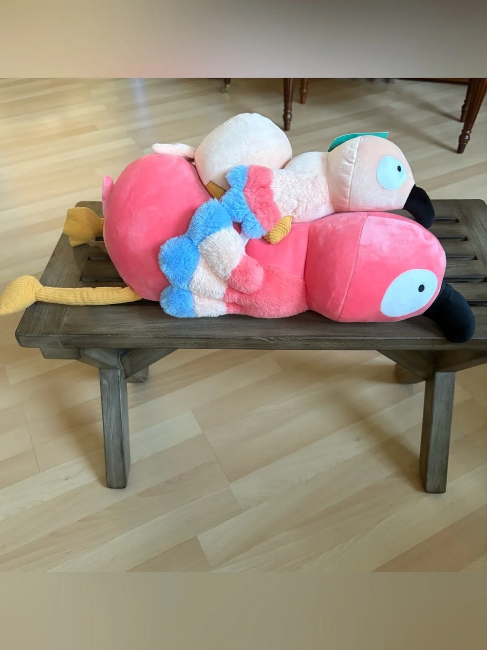 Pillowfort Parrot and Baby Weighted Plush for Kids | Bird Throw Pillow *NEW*
